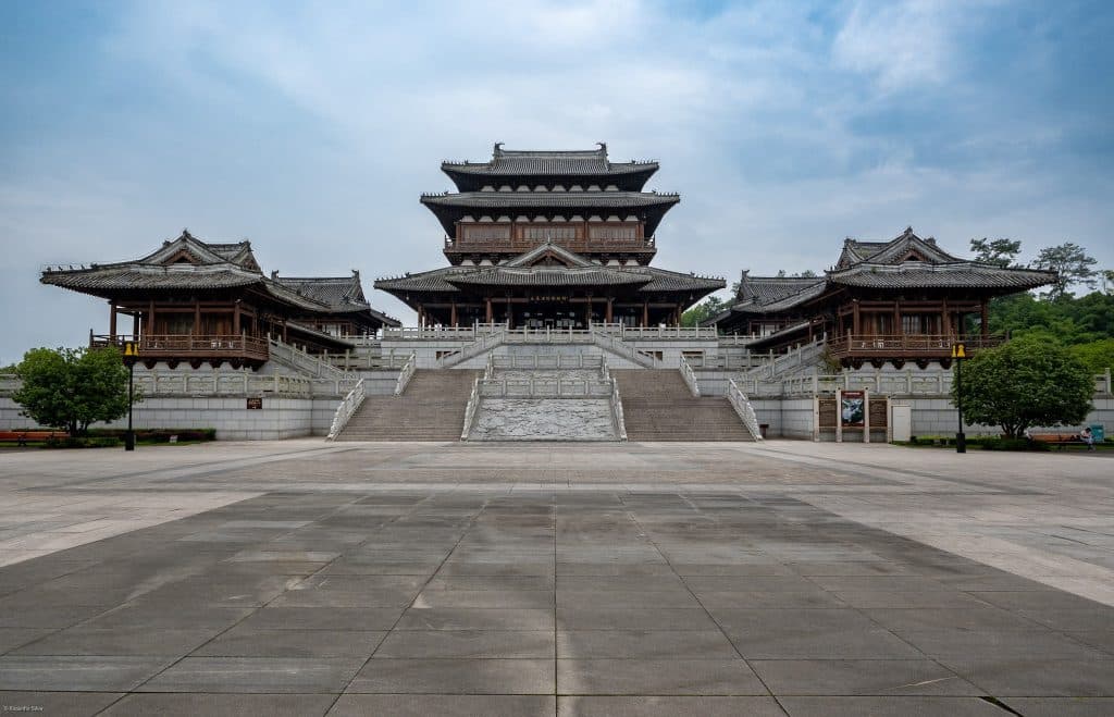 Dazu Rock Carvings Museum entrance building at Baodingshan, Chongqing