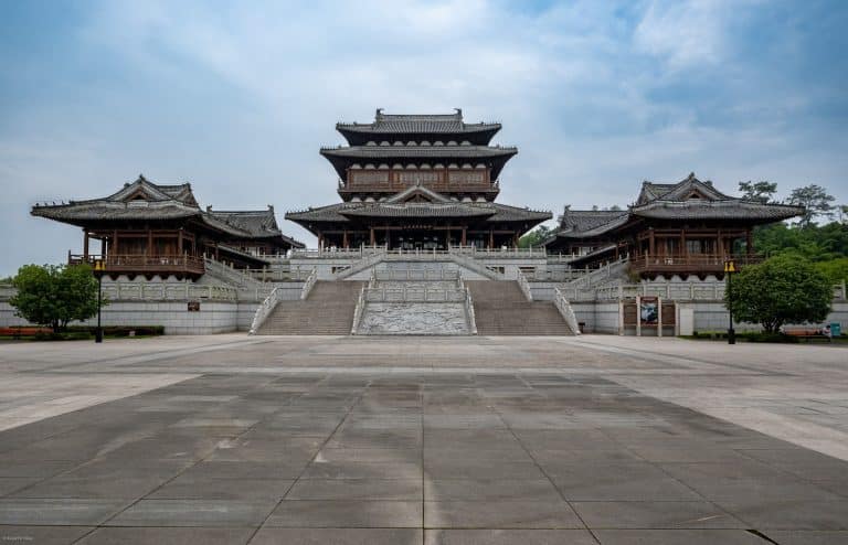 Dazu Rock Carvings Museum entrance building at Baodingshan, Chongqing