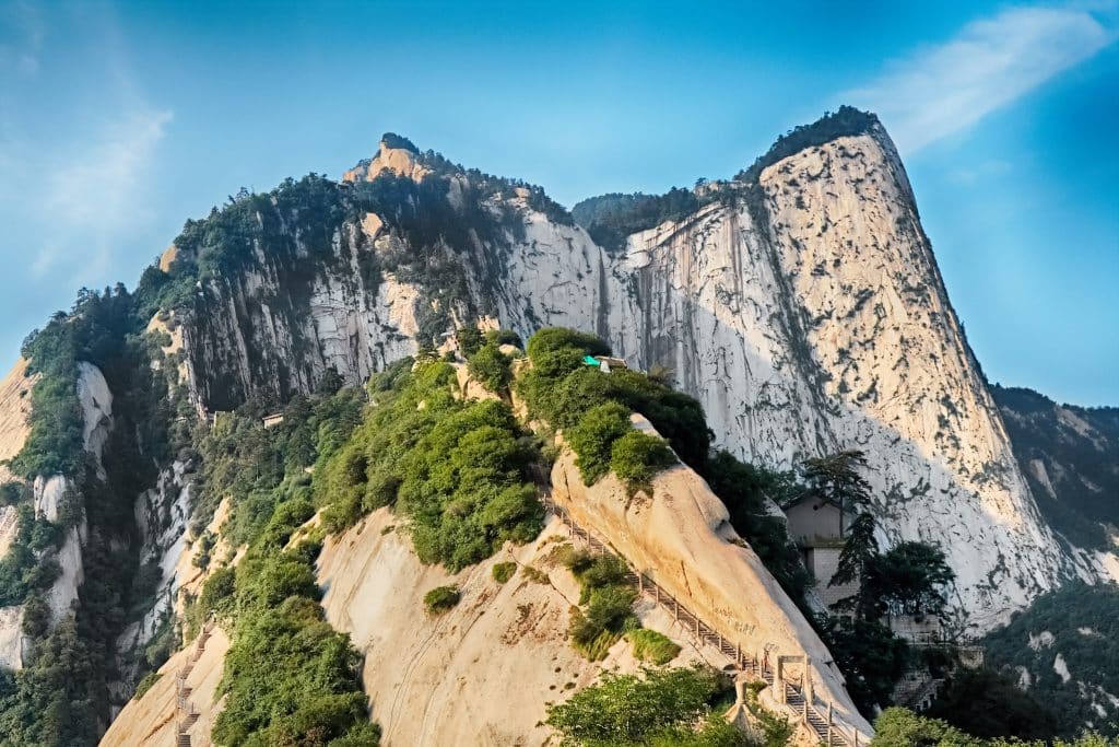 The granite peaks of Huashan, a popular day-trip mountain outside Xi'an.