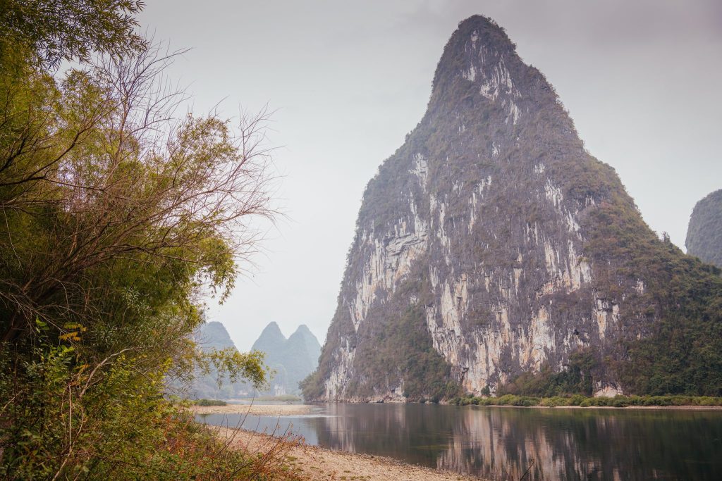 The Yulong River and karst peaks in the Yangshuo countryside