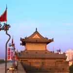 The Ming-era city wall and gate tower of Xi'an, Shaanxi