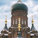 Saint Sophia Cathedral, the Russian Orthodox church in central Harbin, China