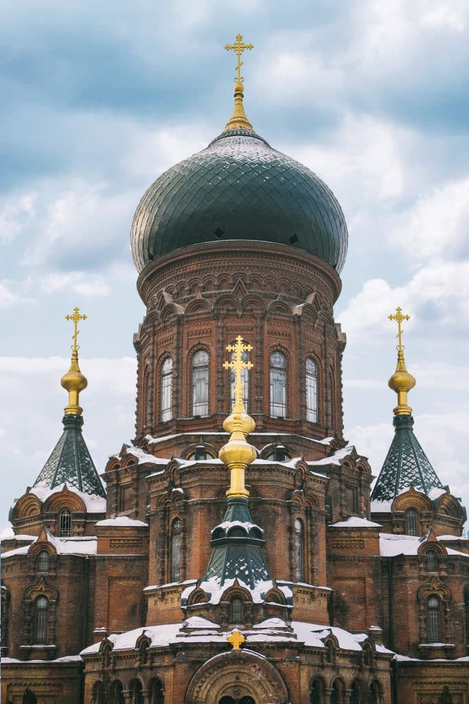 Saint Sophia Cathedral, the Russian Orthodox church in central Harbin, China